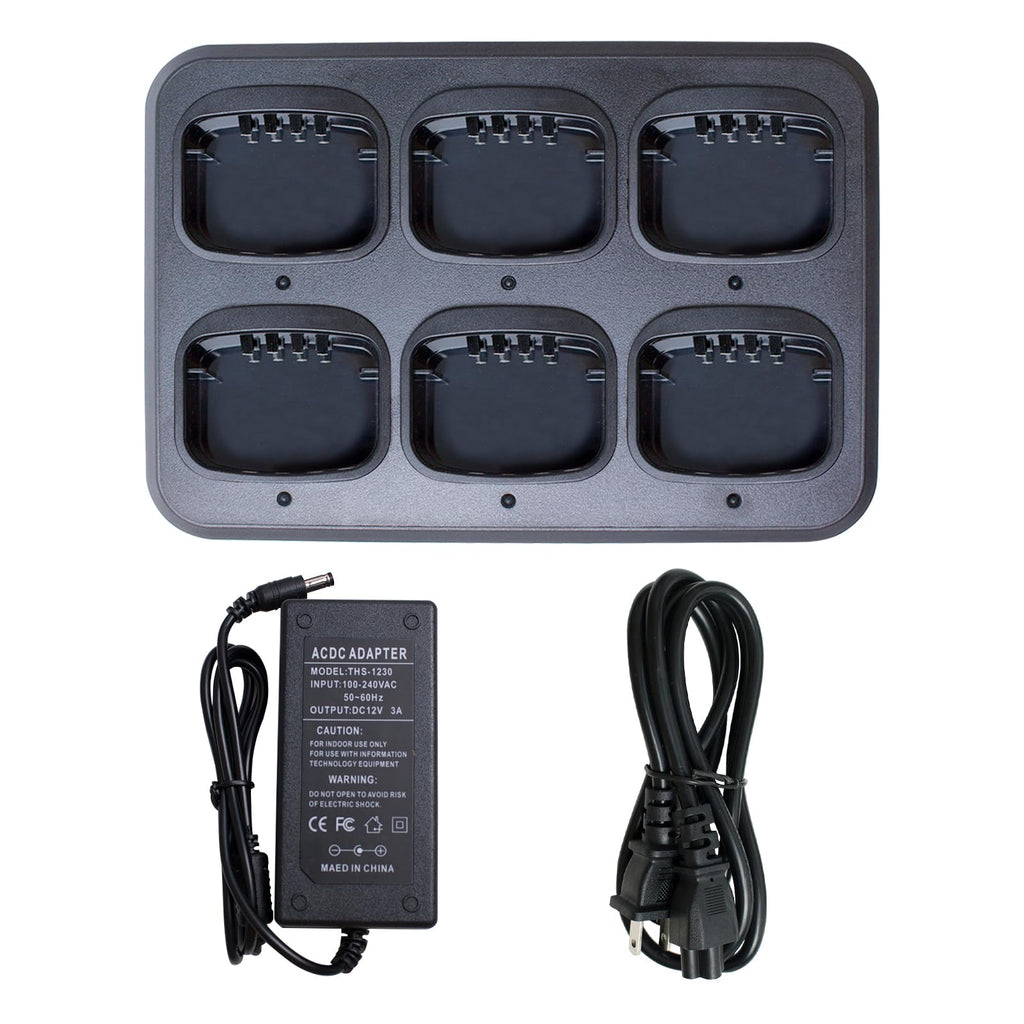 PMNN4476A 6-Way Multi-Unit Charger for Motorola CP Series Radios