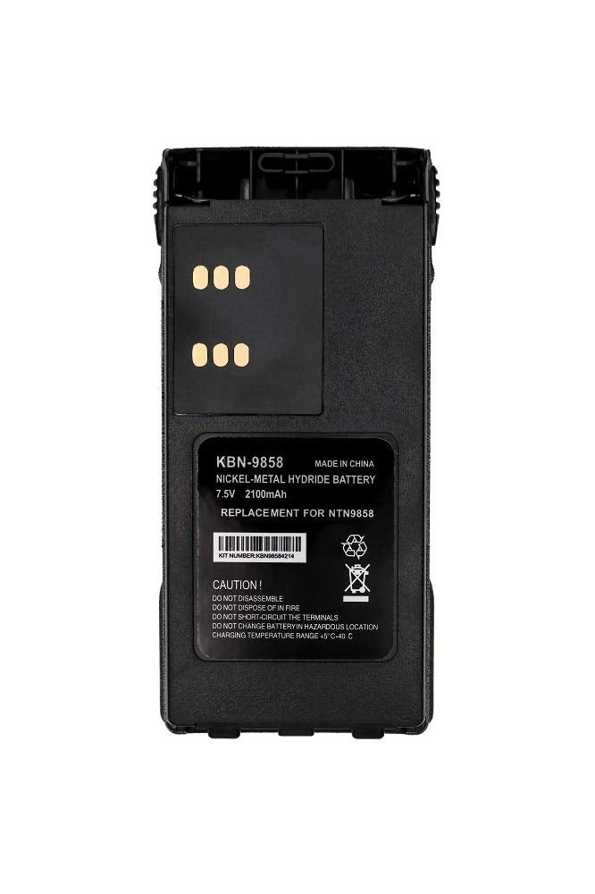 NTN9858C / NTN9815A 7.5V 2100mAh Ni-MH Battery with Belt Clip for Motorola XTS1500, XTS2500, PR1500, MT1500
