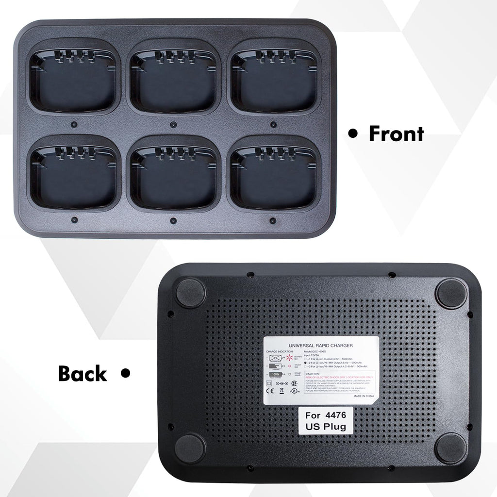 PMNN4476A 6-Way Multi-Unit Charger for Motorola CP Series Radios