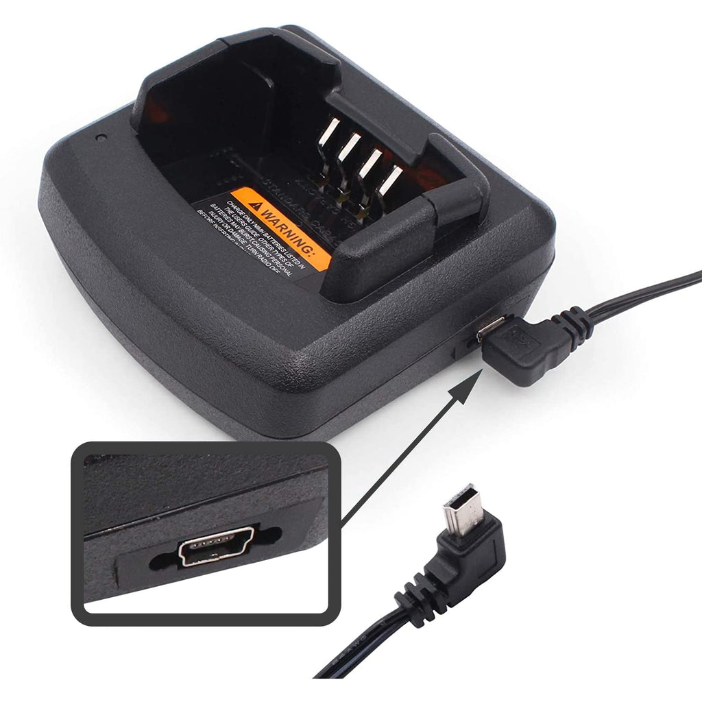 RLN6305 Single-Unit Rapid Desktop Charger with AC Adapter for Motorola CP110, RDU4100, RDV5100, RDX Series (RLN6175A)