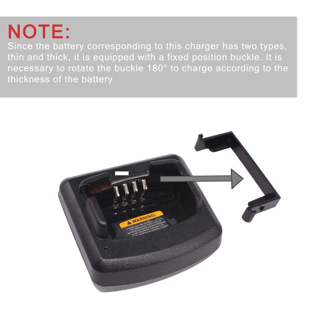 RLN6305 Single-Unit Rapid Desktop Charger with AC Adapter for Motorola CP110, RDU4100, RDV5100, RDX Series (RLN6175A)