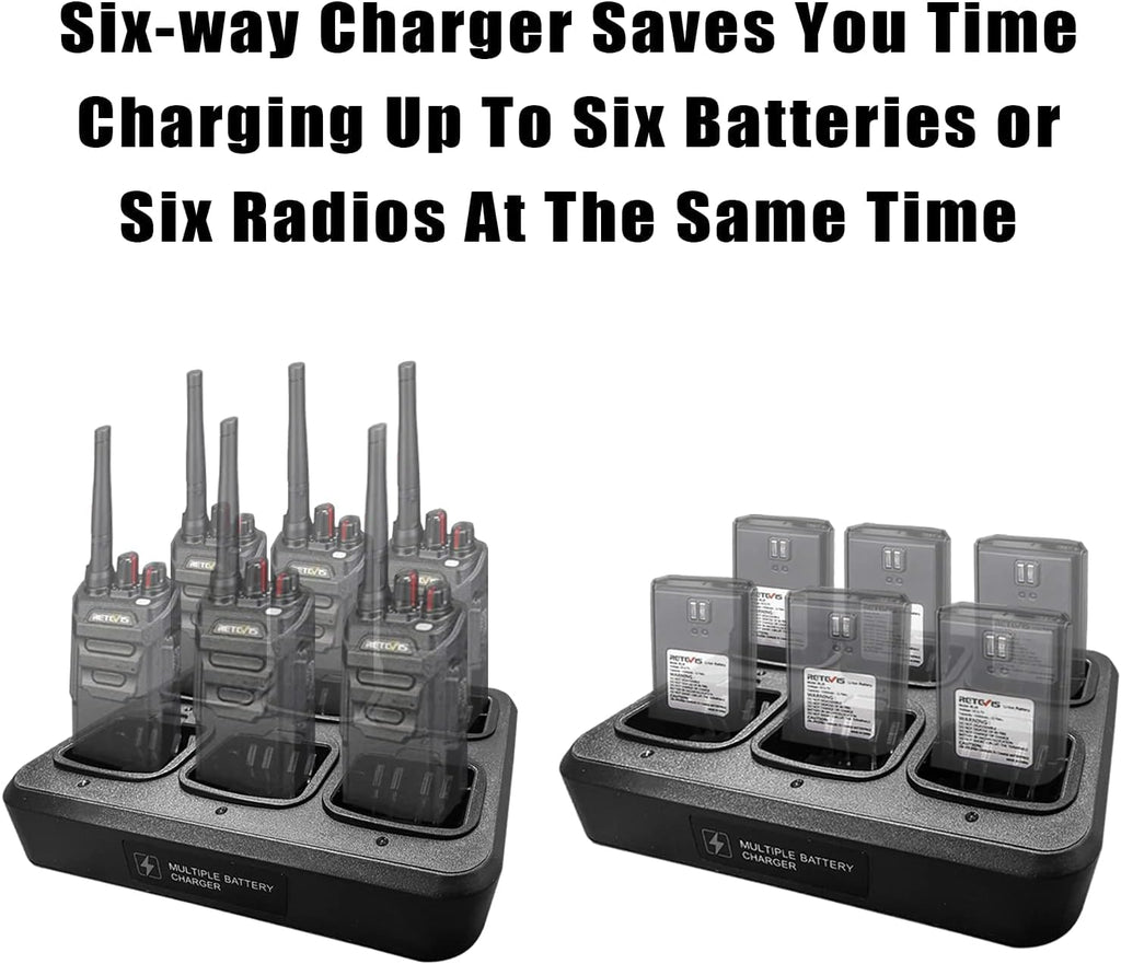 WPLN4232A 6-Way Multi-Unit Rapid Charger for Motorola XPR 7000/6000/3000 & APX Series
