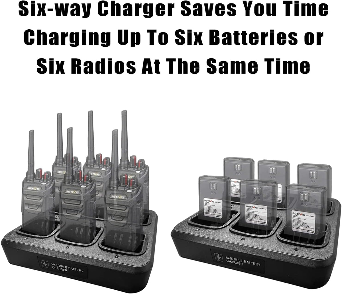 WPLN4232A 6-Way Multi-Unit Rapid Charger for Motorola XPR 7000/6000/3000 & APX Series